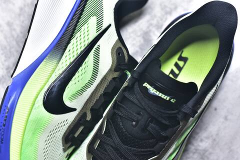 Nike Zoom Pegasus 42 White Neon Green Black Blue Running Shoe - Men's (BS-59423)