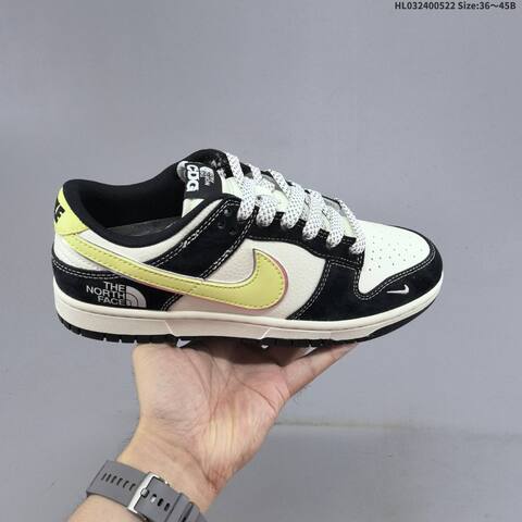 Nike Dunk SB Low Off White Black Pale Yellow EU 36-45 Skate Shoe - Unisex (BS-60221)
