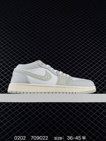 Jordan Air Jordan 1 Low White Grey Blue Cream EU 36-45 Sneaker - Unisex (BS-79726)