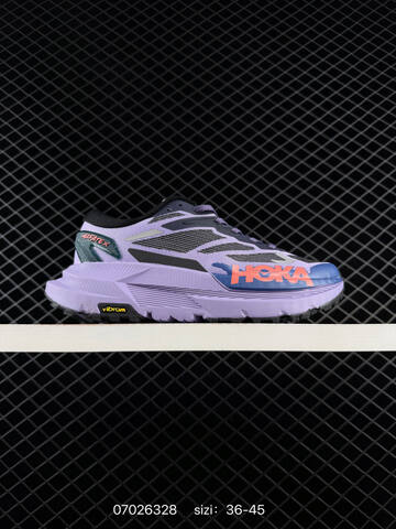 HOKA ONE ONE Mafate X Purple Black Blue Coral EU 36-45 Trail Shoe Trail Running Sneakers - Unisex (BS-86172)
