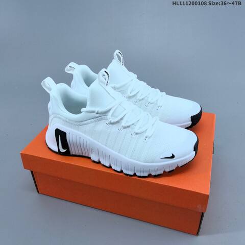 Nike Free Metcon 6 FJ7127-101 White Black EU 36-47 Training Shoe - Unisex (BS-62138)