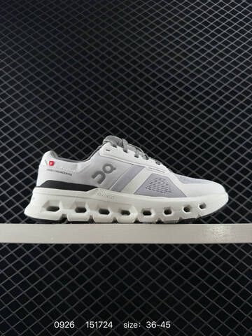 On Cloudrunner 2 White Grey Black Orange EU 36-45 Running Shoe Running Sneakers - Unisex (BS-85490)