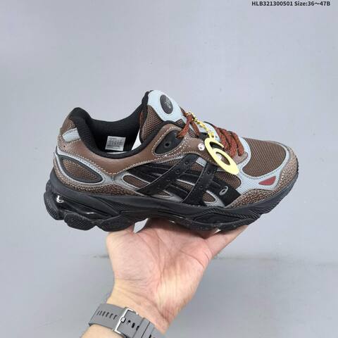 ASICS GEL-NYC 2 0 Brown Grey Black Rust Red EU 36-47 Running Shoe Running Sneakers - Unisex (BS-68867)
