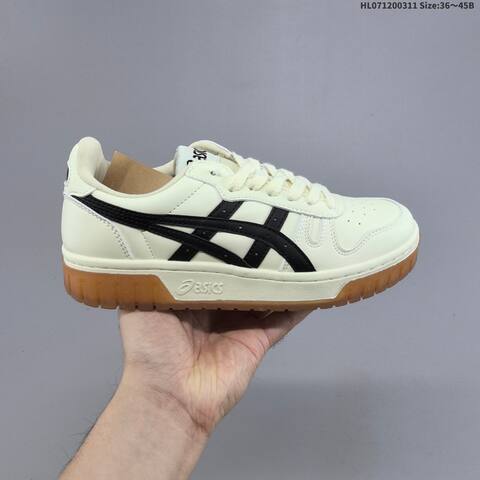 ASICS Court Mz Low 1203 A127 110 Cream Black Gum Brown EU 36-45 Sneaker Casual Sneakers - Unisex (BS-69003)