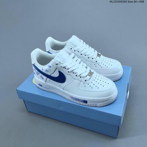 Nike Air Force 1 Low 07 White Blue EU 36-45 Sneaker - Unisex (BS-61530)