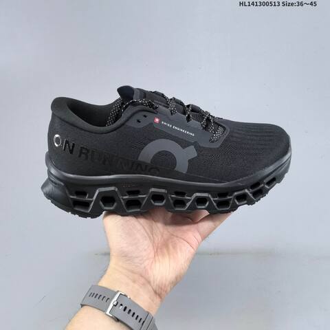 On Running Cloudmonster 3 Triple Black EU 36-45 Running Shoe Running Sneakers - Unisex (BS-69554)