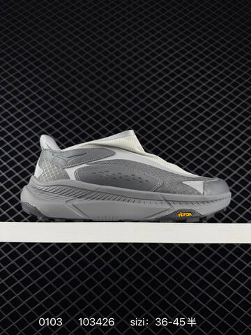 HOKA ONE ONE Project Transport Grey Light Grey Off White EU 36-45 Trail Shoe Trail Running Sneakers - Unisex (BS-86334)