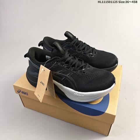 ASICS Gel-Nimbus 27 Black Green Blue White EU 36-45 Running Shoe Running Sneakers - Unisex (BS-69231)