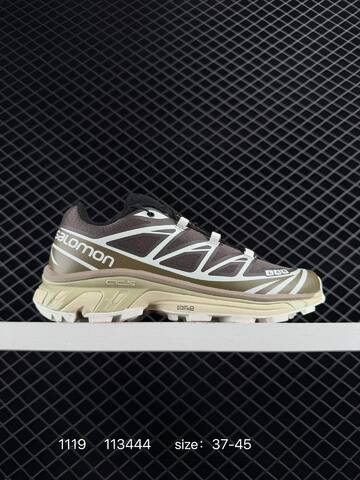 Salomon XT 6 Brown Beige White EU 37-45 Trail Shoe Trail Running Sneakers - Unisex (BS-85924)