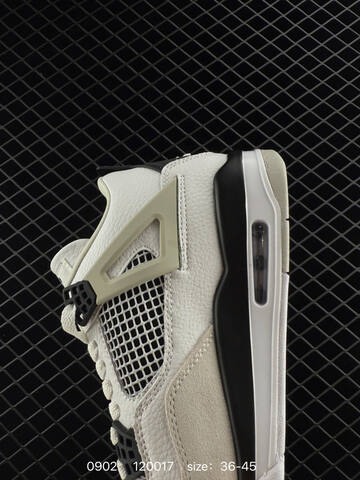 Jordan Air Jordan 4 Retro DH6927-111 White Light Grey Black EU 36-45 Basketball Shoe - Unisex (BS-80787)