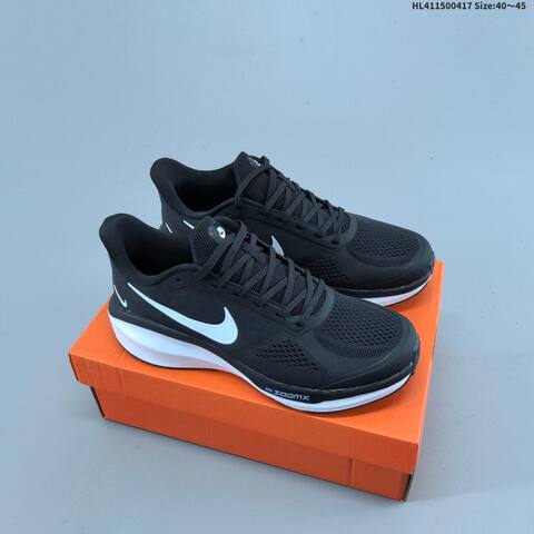 Nike Air Zoom Winflo ZoomX Black White Blue Silver EU 40-45 Running Shoe - Men's (BS-60669)