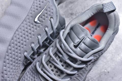 Nike Mind 002 Flyknit Cool Grey Metallic Silver Bright Crimson Training Shoe (BS-59797)