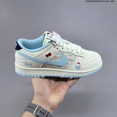 Nike Dunk SB Low Off White Light Blue Navy Red EU 36-45 Skate Shoe - Unisex (BS-60633)