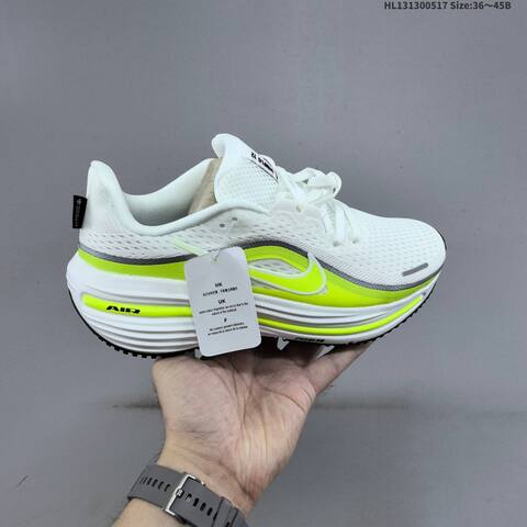 Nike Air Zoom Vomero 18 White Neon Yellow Black EU 36-45 Running Shoe - Unisex (BS-60309)