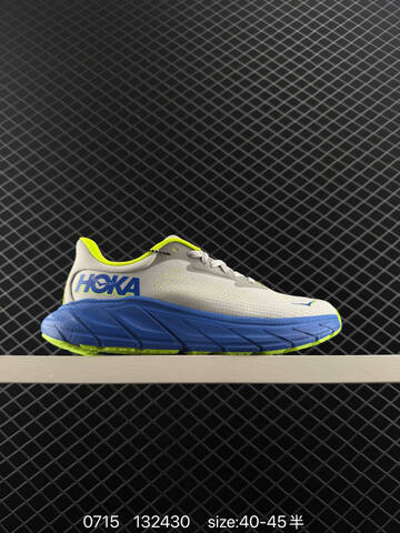 HOKA Arahi 7 Light Grey Blue Neon Yellow EU 40-45 Running Shoe Running Sneakers - Men's (BS-86554)