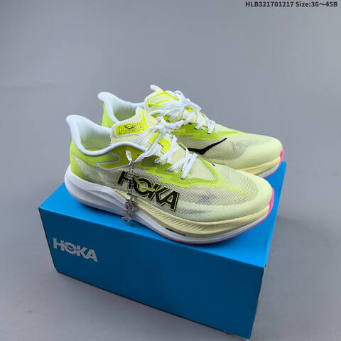 HOKA Other HOKA ONE PEBA Hoka One 1 1 Replica For Sale High-end Men s And Women s Fashion Sports Running And Basketball Shoes Up To 95 Off Retail During The Current Promotion Neon Yellow White Pink Black EU 36-45 Running Shoe Running Sneakers (BS-69428)