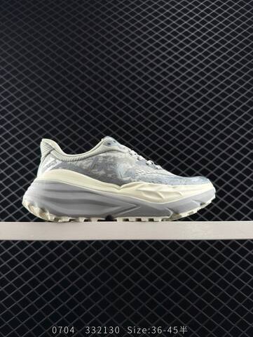 HOKA ONE ONE Stinson ATR 7 Light Grey Off White EU 36-45 Trail Shoe Trail Running Sneakers - Unisex (BS-86569)
