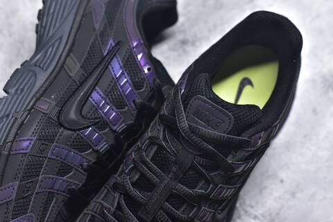 Nike P-6000 Black Iridescent Purple Volt Running Shoe (BS-59669)