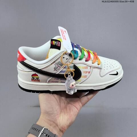 Nike Dunk SB Low White Black Red Multicolor EU 36-45 Skate Shoe - Unisex (BS-60485)