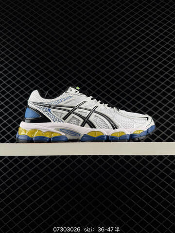 ASICS GEL NIMBUS 16 White Black Blue Yellow EU 36-47 Running Shoe Running Sneakers - Unisex (BS-81671)