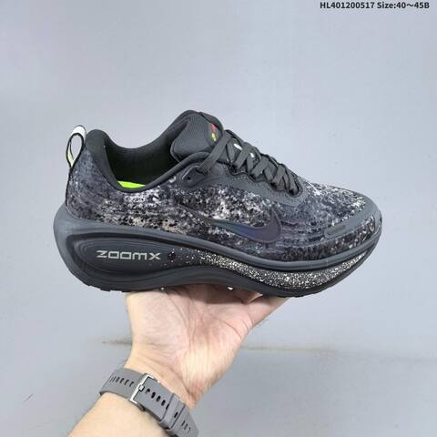 Nike Vomero Plus ReactX Air Zoom Dark Grey Black White Neon Green EU 40-45 Running Shoe - Men's (BS-60301)