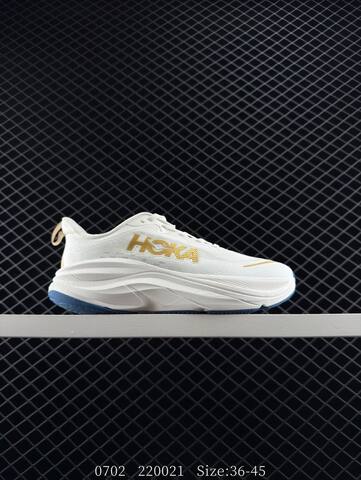 HOKA ONE ONE Skyflow White Gold Blue EU 36-45 Running Shoe Running Sneakers - Unisex (BS-86575)