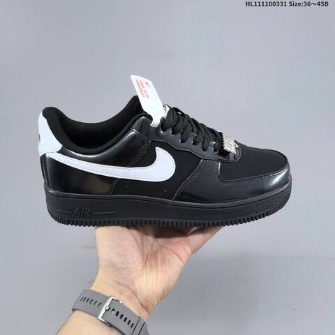 Nike Air Force 1 07 Black White Grey EU 36 45 Sneaker EU 36-45 - Unisex (BS-61008)