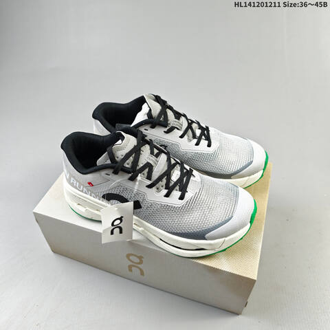 On Cloudultra White Black Green EU 36-45 Trail Shoe Trail Running Sneakers - Unisex (BS-68392)