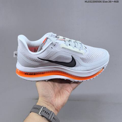 Nike Pegasus Premium Airscape White Black Orange EU 36-46 Running Shoe - Unisex (BS-60467)