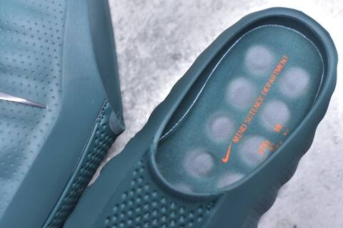 Nike Mind 001 Dark Teal Silver Orange Slides (BS-59827)