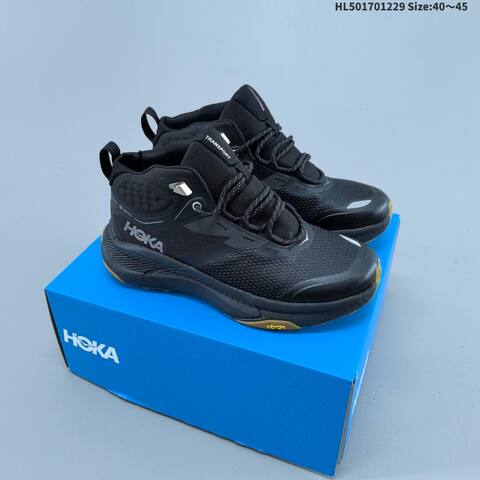 HOKA Transport Hike GTX Black Gum EU 40-45 Trail Shoe Trail Running Sneakers - Men's (BS-69416)