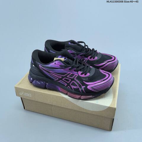ASICS Gel-Quantum 360 VIII Black Purple EU 40-45 Running Shoe Running Sneakers - Men's (BS-69011)