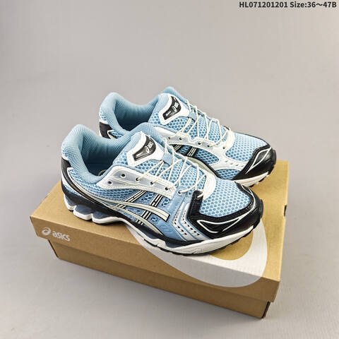 ASICS Gel-Kayano 14 Light Blue Black White EU 36-47 Running Shoe Running Sneakers - Unisex (BS-69199)