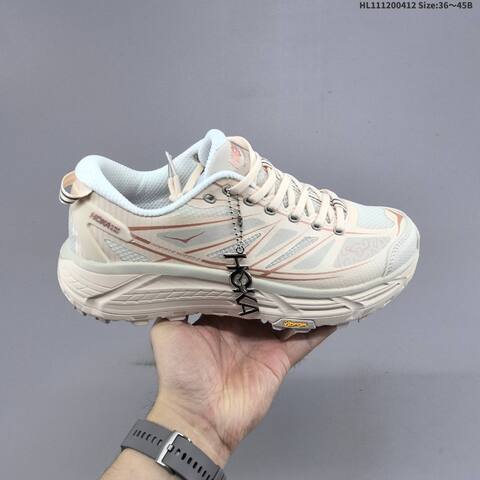 HOKA ONE ONE Mafate Speed 2 Light Beige White Peach EU 36-45 Trail Shoe Trail Running Sneakers - Unisex (BS-69354)