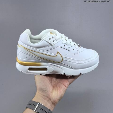 Nike Air Max BW White Metallic Gold EU 40-47 Running Shoe - Men's (BS-60858)
