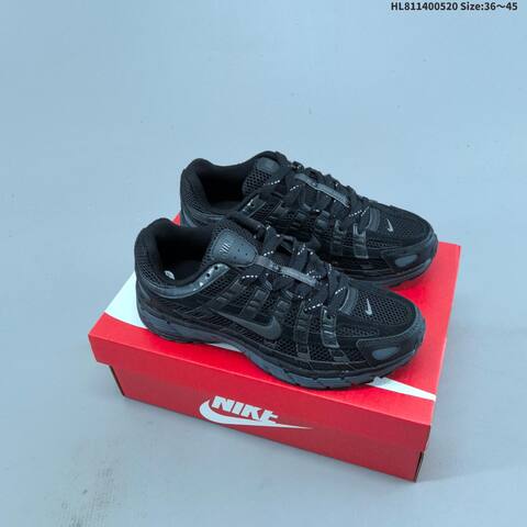 Nike P-6000 Black White Dark Grey EU 36-45 Running Shoe - Unisex (BS-60240)