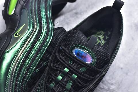 Nike Air Max 97 Black Metallic Green Volt Sneaker (BS-59632)