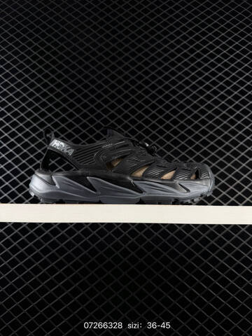 HOKA ONE ONE Hopara Black Dark Grey EU 36-45 Sandal Casual Sneakers - Unisex (BS-86143)
