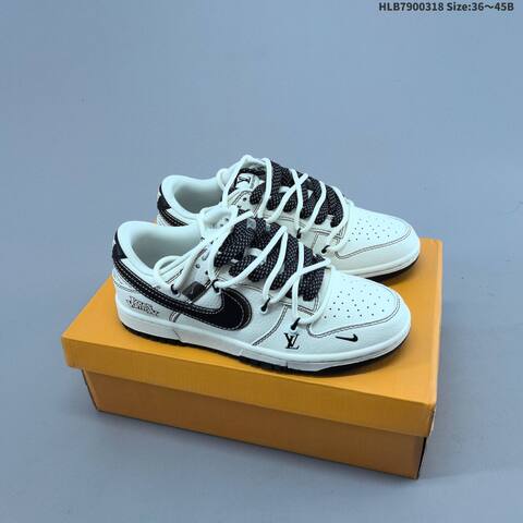 Nike Dunk SB Low White Black Navy EU 36-45 Skate Shoe - Unisex (BS-61279)