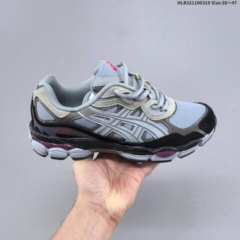 ASICS GEL-NYC Light Blue Black Grey Purple EU 36-47 Running Shoe Running Sneakers - Unisex (BS-68990)