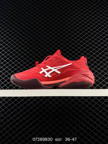 ASICS COURT FF3 NOVAK Red White Dark Red EU 36-47 Tennis Shoe Casual Sneakers - Unisex (BS-81677)