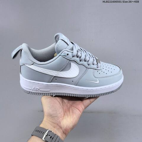 Nike Air Force 1 07 Low Light Grey White EU 36-45 Sneaker - Unisex (BS-60543)