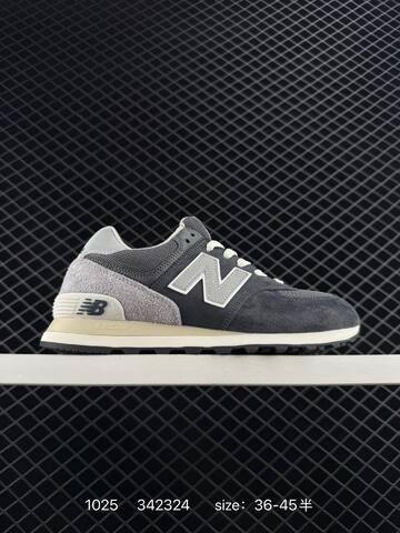 New Balance 574 REVlite Dark Gray Light Gray Off White EU 36-45 Sneaker - Unisex (BS-82680)