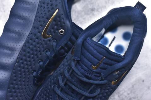 Nike Mind 002 Flyknit Navy Blue Metallic Gold White Sneaker (BS-59800)