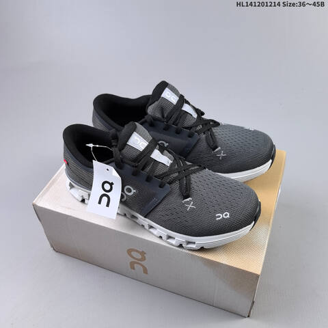 On Running Cloud X 4 Dark Grey Black White EU 36-45 Running Shoe Running Sneakers - Unisex (BS-69743)
