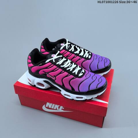 Nike Air Max Plus TN Pink Purple Black White EU 36-46 Running Shoe - Unisex (BS-62436)