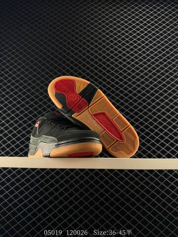 Jordan Air Jordan Flight Court Black Red Gum EU 36-45 Basketball Shoe - Unisex (BS-81339)