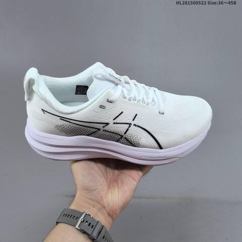 ASICS Gel-Kayano 33 White Black Pale Lilac EU 36-45 Running Shoe Running Sneakers - Unisex (BS-68810)