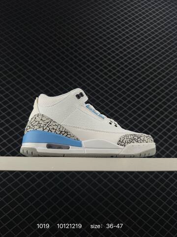 Jordan Air Jordan 3 Retro White Blue Grey Black EU 36-47 Basketball Shoe - Unisex (BS-80478)