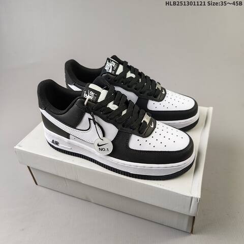 Nike Air Force 1 07 Black White Beige Blue EU 35-45 Sneaker - Unisex (BS-63304)